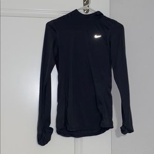 Charcoal dry fit Nike running hooded sweater